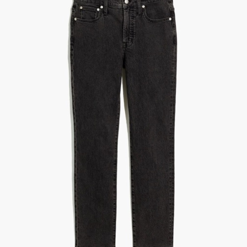 Madewell The Mid-rise Perfect Vintage Jean Women 26 Stretch Tapered Black
